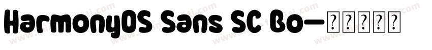 Harmony0S Sans SC Bo字体转换